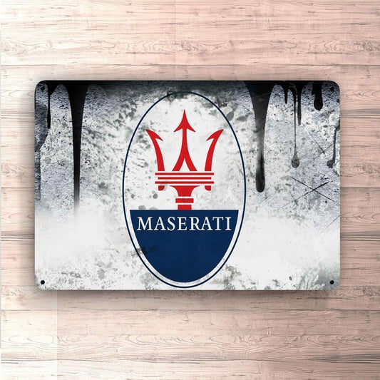 Maserati Skilte, Musemåtte, Dørmåtte-Skilte-Maserati-Garage Culture Shop- garage - man cave - merchandise