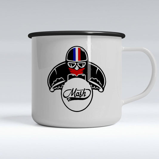 Mash Biker Emaljekrus-Krus-Mash-Garage Culture Shop- garage - man cave - merchandise