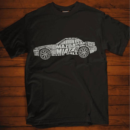 Mazda Miata Unisex T-Shirt , Bomuld-Beklædning-Mazda-Garage Culture Shop- garage - man cave - merchandise