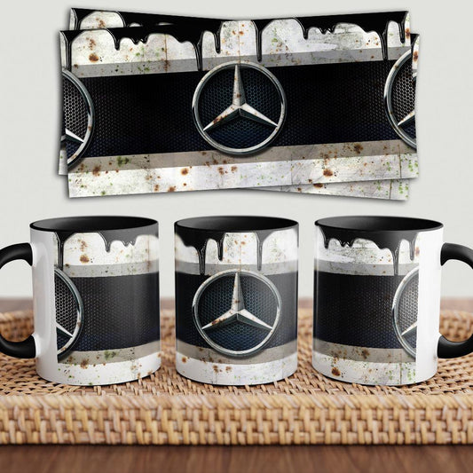 Mercedes "To Toner" Vintage Keramisk Krus-Krus-Mercedes-Garage Culture Shop- garage - man cave - merchandise