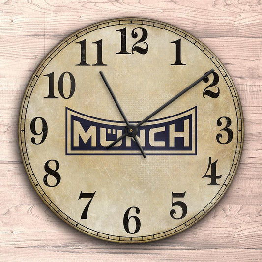 Munch Vægur Rundt-Clock-Munch-Garage Culture Shop- garage - man cave - merchandise