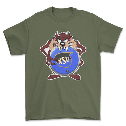 NSU TAZ Unisex T-Shirt , Bomuld-Beklædning-NSU-Grøn Militær-S-Forside-Garage Culture Shop- garage - man cave - merchandise