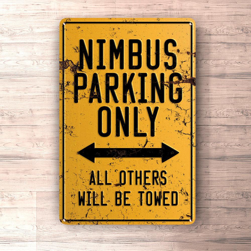 Nimbus Parking Only Skilte, Musemåtte, Dørmåtte-Parking skilte-Nimbus-Garage Culture Shop- garage - man cave - merchandise