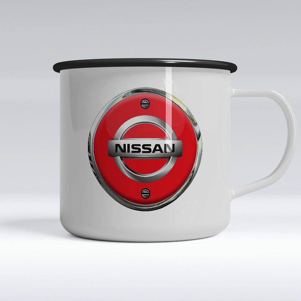 Nissan Emaljekrus-Krus-Nissan-Garage Culture Shop- garage - man cave - merchandise