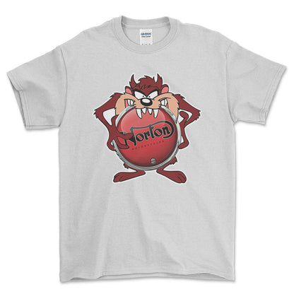 Norton TAZ Unisex T-Shirt , Bomul-Beklædning-Norton-Hvid-S-Forside-Garage Culture Shop- garage - man cave - merchandise