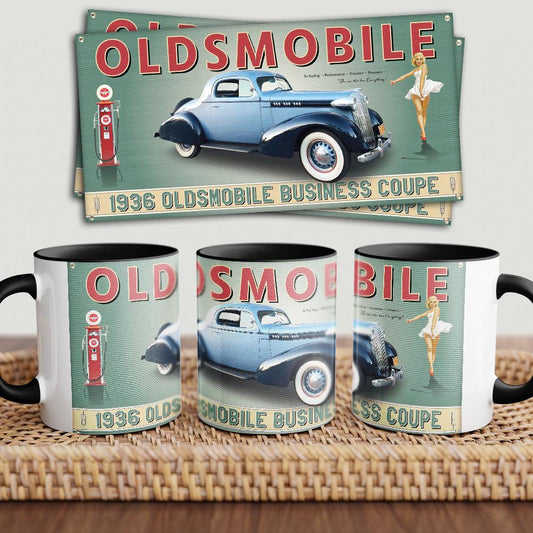 Oldsmobile Coupe "To Toner" Vintage Keramisk Krus-Krus-Oldsmobile-Garage Culture Shop- garage - man cave - merchandise