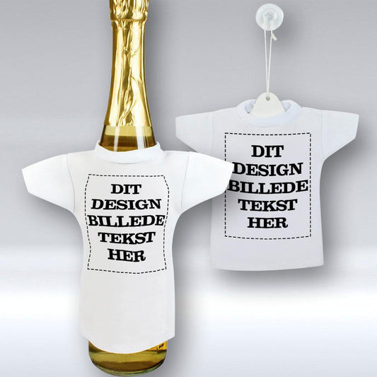 Personlig - Mini T-shirt Et unikt biltilbehør og flaskecover med din billede, tekst. design-MiniTshirt-Garage Culture-Garage Culture Shop- garage - man cave - merchandise