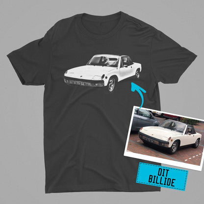 Personlig Til Dig T-Shirt - Din Bil MC Billede - Unisex T-Shirt , Bomuld-Beklædning-Garage Culture-Garage Culture Shop- garage - man cave - merchandise