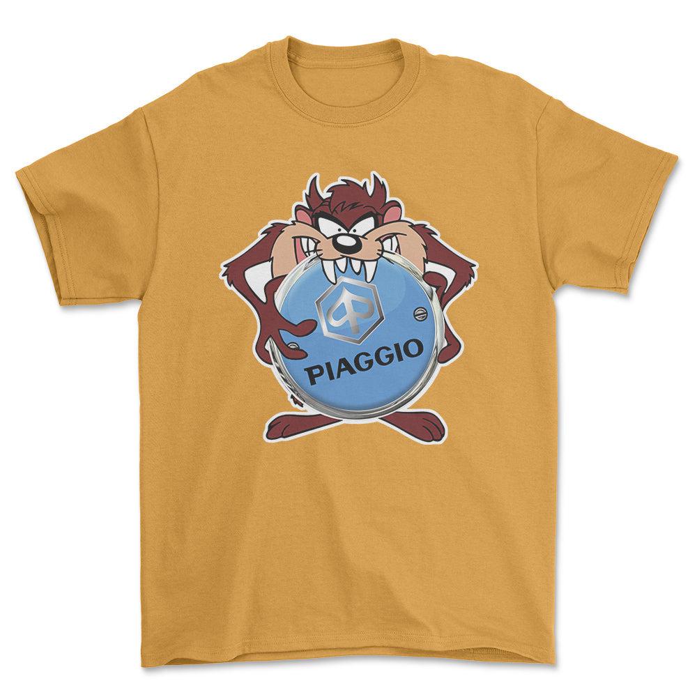 Piaggio TAZ Unisex T-Shirt , Bomuld-Beklædning-Piaggio-Guld-S-Forside-Garage Culture Shop- garage - man cave - merchandise