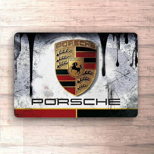 Porsche Skilte, Musemåtte, Dørmåtte-Skilte-Porsche-Garage Culture Shop- garage - man cave - merchandise