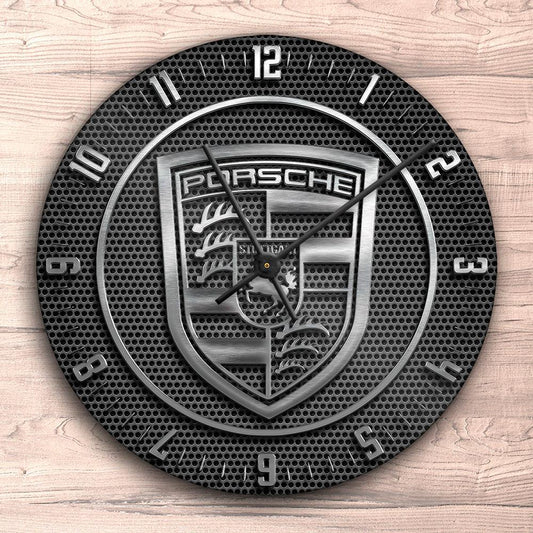 Porsche Vægur Rundt-Clock-Porsche-Garage Culture Shop- garage - man cave - merchandise