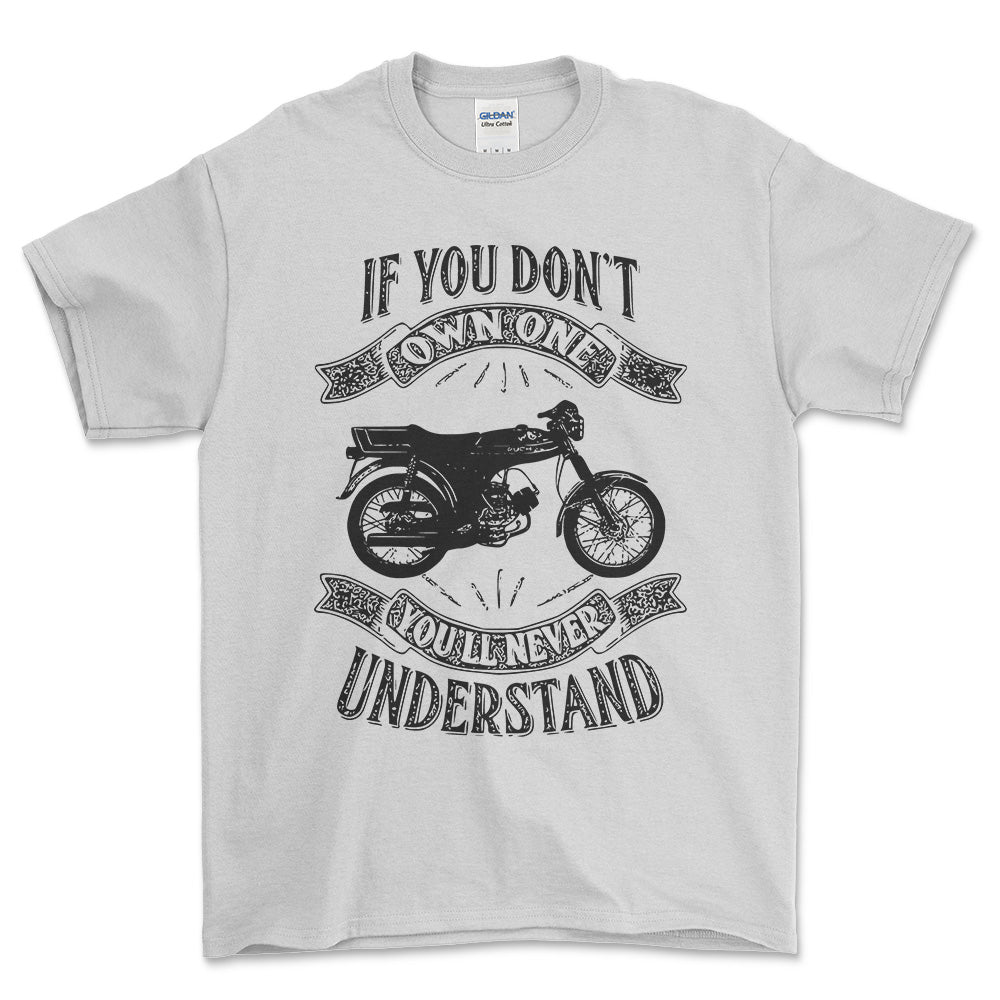 Puch - If You Dont Own One Puch Monza Youll Never Understand Unisex T-Shirt , Bomuld-Beklædning-Puch-Hvid-S-Forside-Garage Culture Shop- garage - man cave - merchandise