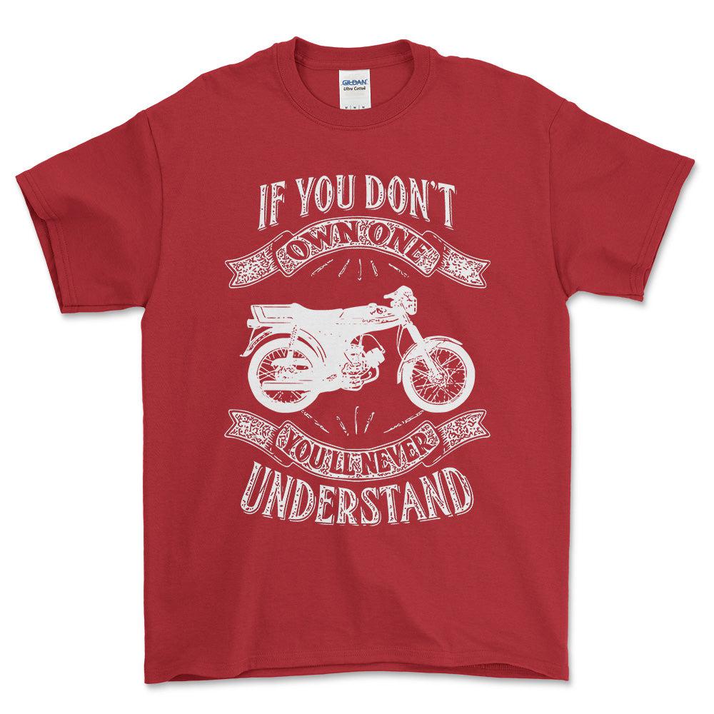 Puch - If You Dont Own One Puch Monza Youll Never Understand Unisex T-Shirt , Bomuld-Beklædning-Puch-Rød-S-Forside-Garage Culture Shop- garage - man cave - merchandise