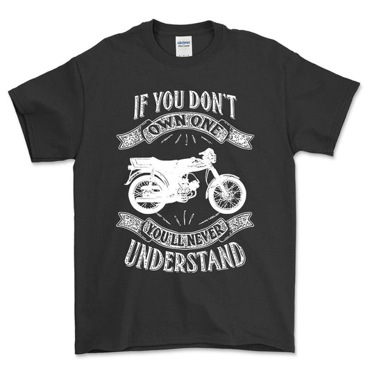 Puch - If You Dont Own One Puch Monza Youll Never Understand Unisex T-Shirt , Bomuld-Beklædning-Puch-Sort-S-Forside-Garage Culture Shop- garage - man cave - merchandise