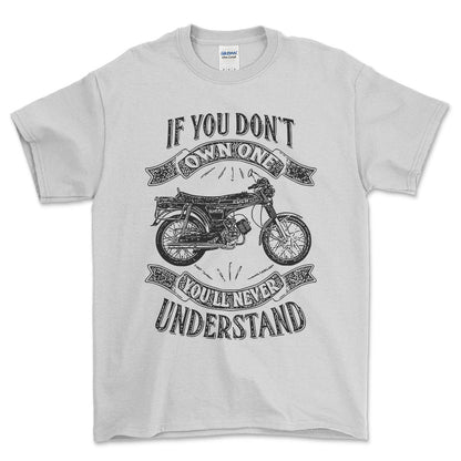 Puch - If You Dont Own One Puch N-Sl Grand Prix Luxe Youll Never Understand Unisex T-Shirt , Bomuld-Beklædning-Puch-Hvid-S-Forside-Garage Culture Shop- garage - man cave - merchandise