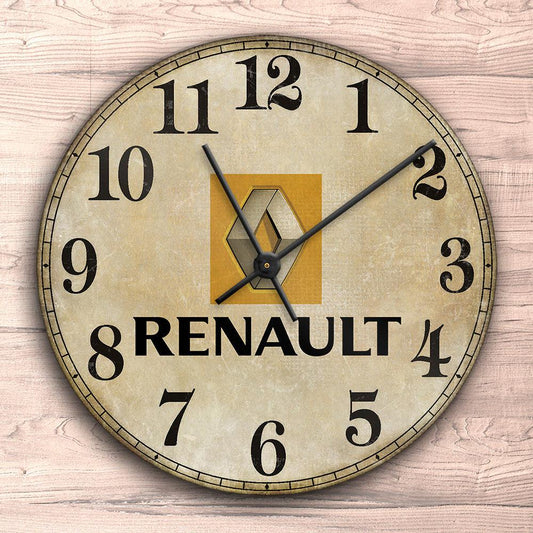 Renault Vægur Rundt-Clock-Renault-Garage Culture Shop- garage - man cave - merchandise