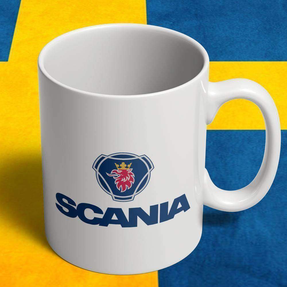 Scania Keramisk Krus Nr 2-Krus-Scania-Hvid keramisk krus-Garage Culture Shop- garage - man cave - merchandise