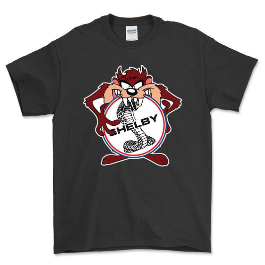 Shelby TAZ Unisex T-Shirt , Bomuld-Beklædning-Shelby-Sort-S-Forside-Garage Culture Shop- garage - man cave - merchandise