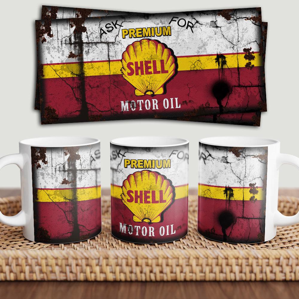 Shell Motorolie Keramisk Krus-Krus-Motoroil-Garage Culture Shop- garage - man cave - merchandise