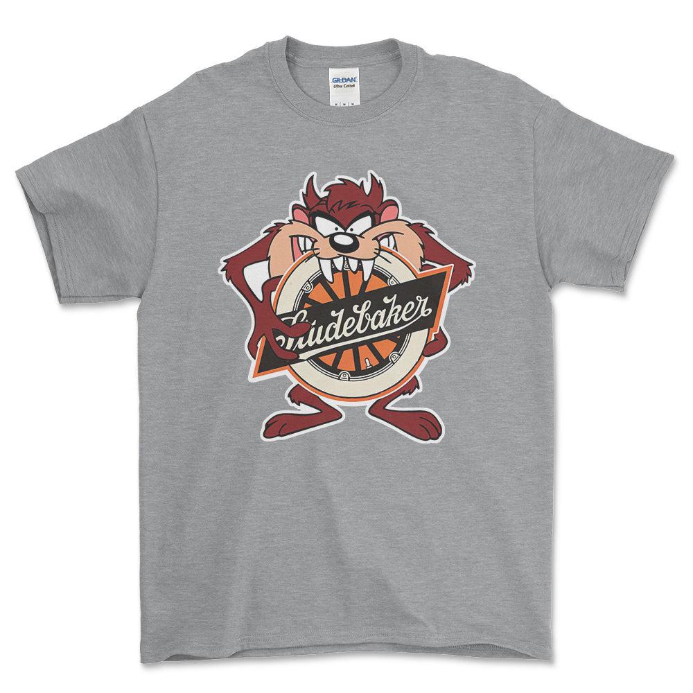 Studebaker TAZ Unisex T-Shirt , Bomuld-Beklædning-Studebaker-Grå Sport-S-Forside-Garage Culture Shop- garage - man cave - merchandise