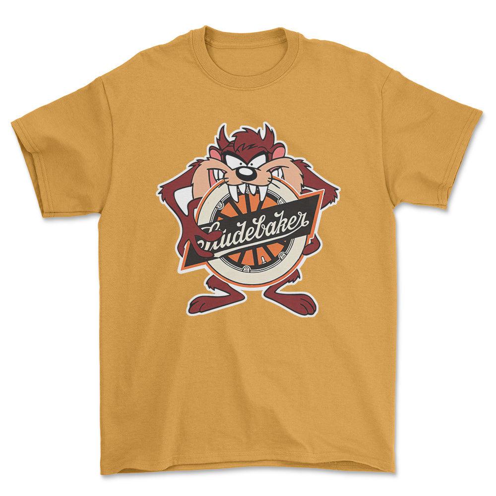 Studebaker TAZ Unisex T-Shirt , Bomuld-Beklædning-Studebaker-Guld-S-Forside-Garage Culture Shop- garage - man cave - merchandise