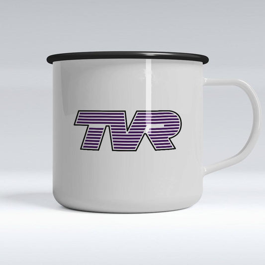 TVR Emaljekrus-Krus-TVR-Garage Culture Shop- garage - man cave - merchandise