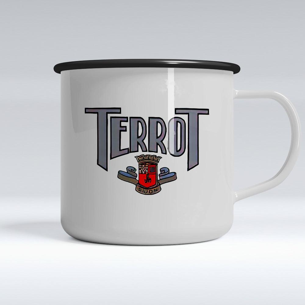 Terrot Emaljekrus-Krus-Terrot-Garage Culture Shop- garage - man cave - merchandise