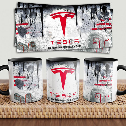 Tesla "To Toner" Vintage Keramisk Krus-Krus-Tesla-Garage Culture Shop- garage - man cave - merchandise