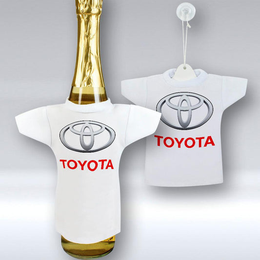 Toyota - Mini T-shirt Et unikt biltilbehør og flaskecover med din billede, tekst. design-MiniTshirt-Toyota-Garage Culture Shop- garage - man cave - merchandise