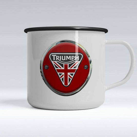 Triumph Emaljekrus-Krus-Triumph-Garage Culture Shop- garage - man cave - merchandise