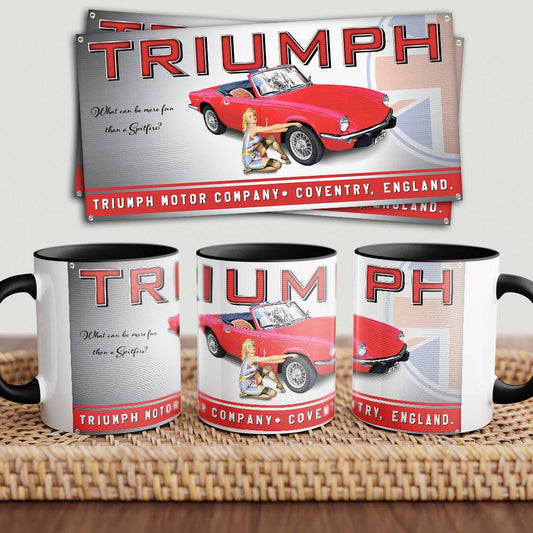 Triumph "To Toner" Vintage Keramisk Krus-Krus-Triumph-Garage Culture Shop- garage - man cave - merchandise