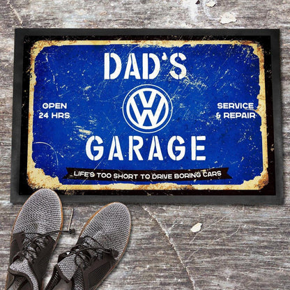 VW Dads Garage Dørmåtte-Dørmåtte-VW-Garage Culture Shop- garage - man cave - merchandise