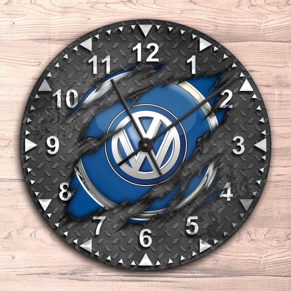 VW Ripped VW Vægur Rundt-Clock-VW-Garage Culture Shop- garage - man cave - merchandise