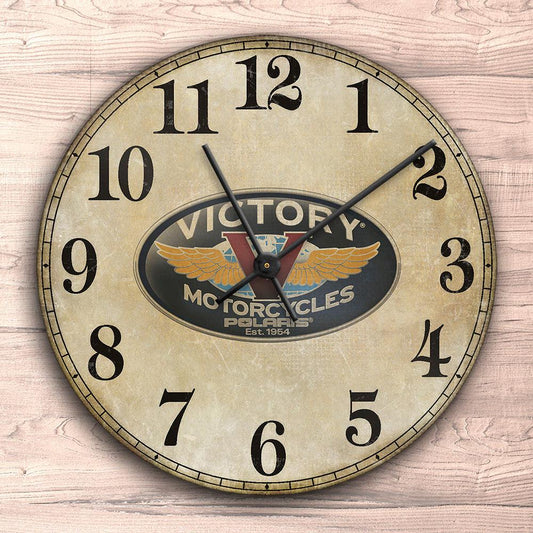 Victory Vægur Rundt-Clock-Victory-Garage Culture Shop- garage - man cave - merchandise