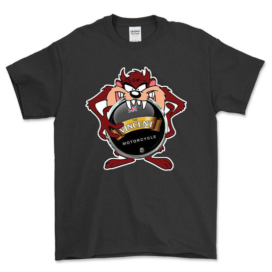 Vincent TAZ Unisex T-Shirt , Bomuld-Beklædning-Vincent-Sort-S-Forside-Garage Culture Shop- garage - man cave - merchandise