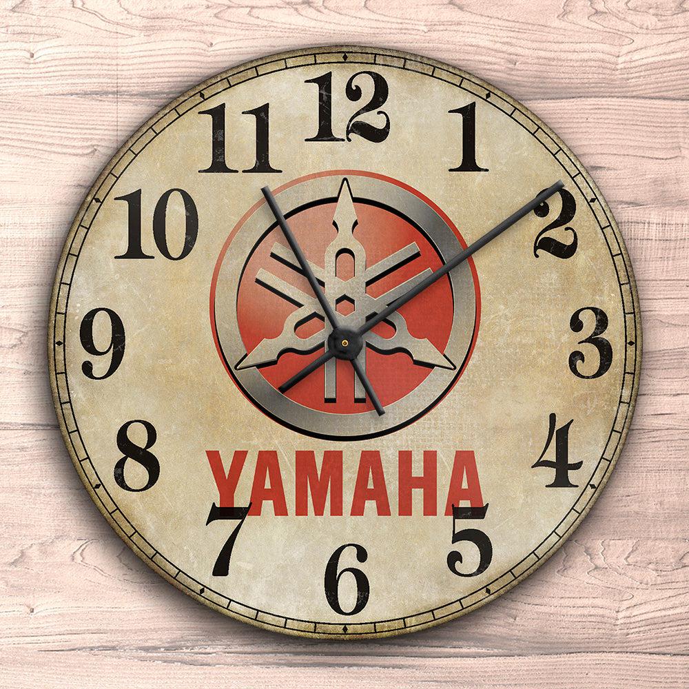 Yamaha Vægur Rundt-Clock-Yamaha-Garage Culture Shop- garage - man cave - merchandise