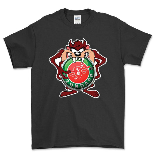 Zundapp TAZ Unisex T-Shirt , Bomuld-Beklædning-Zundapp-Sort-S-Forside-Garage Culture Shop- garage - man cave - merchandise