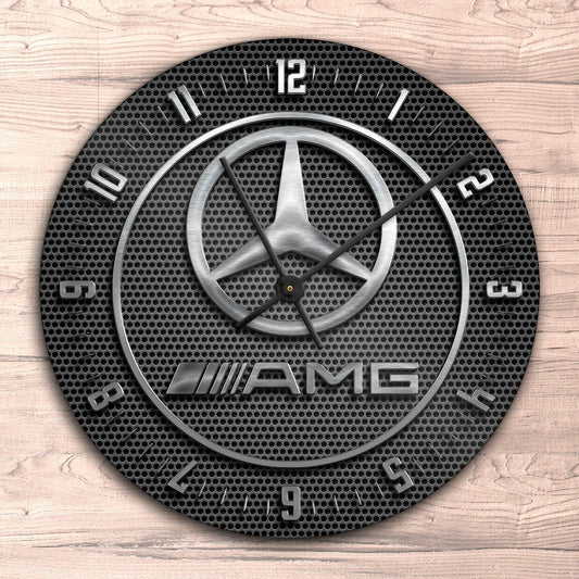 Amg Vægur Rundt-Clock-AMG-Garage Culture Shop- garage - man cave - merchandise