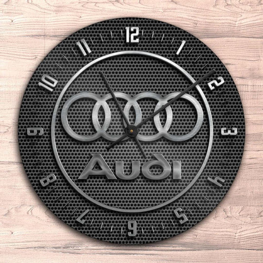 Audi Vægur Rundt-Clock-Audi-Garage Culture Shop- garage - man cave - merchandise