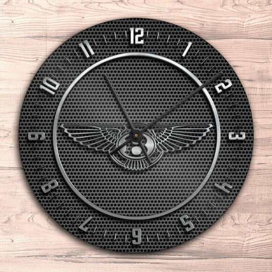 Bentley Vægur Rundt-Clock-Bentley-Garage Culture Shop- garage - man cave - merchandise