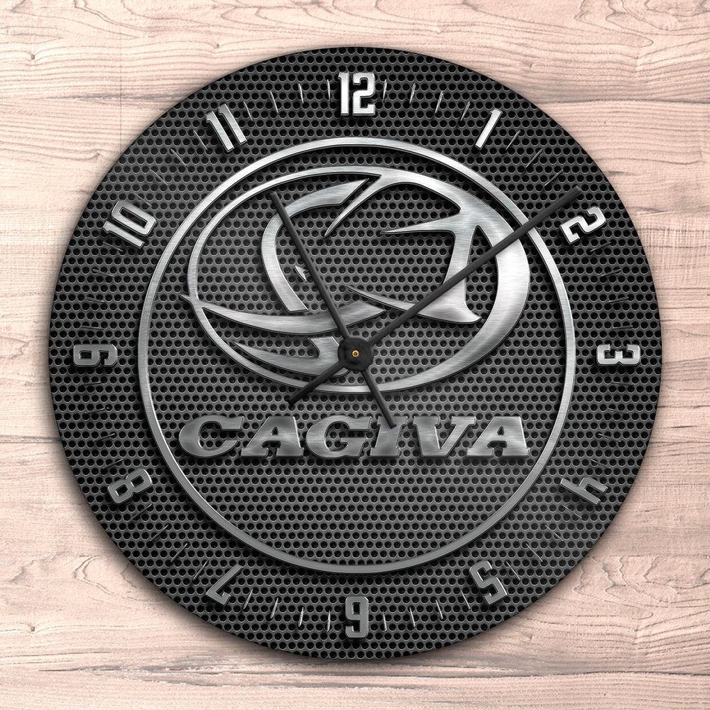 Cagiva Vægur Rundt-Clock-Cagiva-Garage Culture Shop- garage - man cave - merchandise