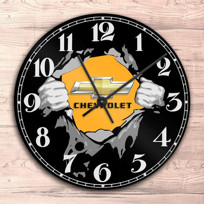 Chevrolet Vægur Rundt-Clock-Chevrolet-Garage Culture Shop- garage - man cave - merchandise