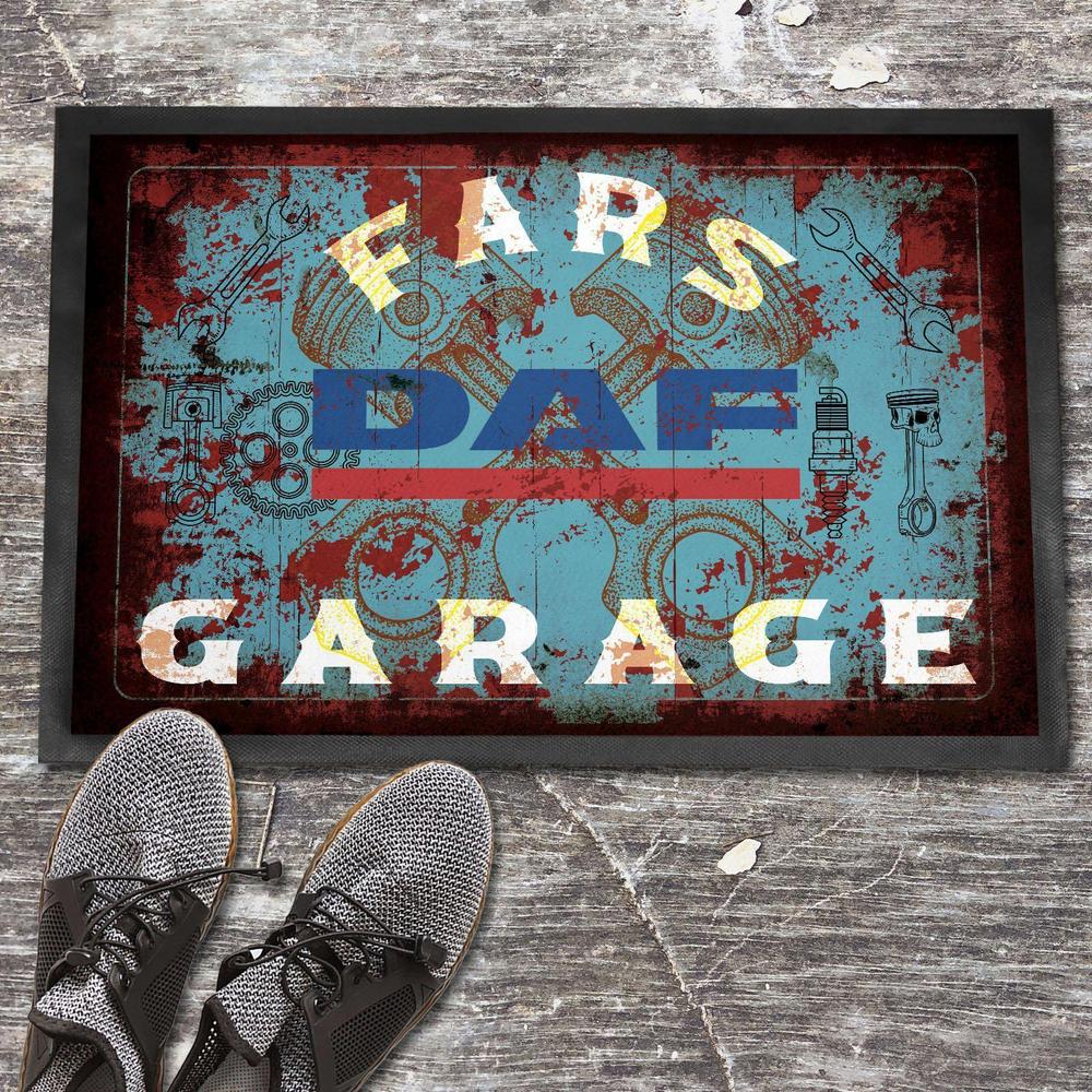 Daf Fars Garage Vintage Dørmåtte-Dørmåtte-DAF-Garage Culture Shop- garage - man cave - merchandise