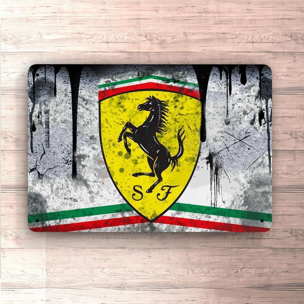 Ferrari Skilte, Musemåtte, Dækkeserviet, Dørmåtte-Skilte-Ferrari-Garage Culture Shop- garage - man cave - merchandise