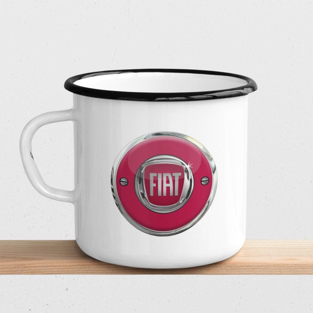 Fiat Emaljekrus-Krus-Fiat-Garage Culture Shop- garage - man cave - merchandise