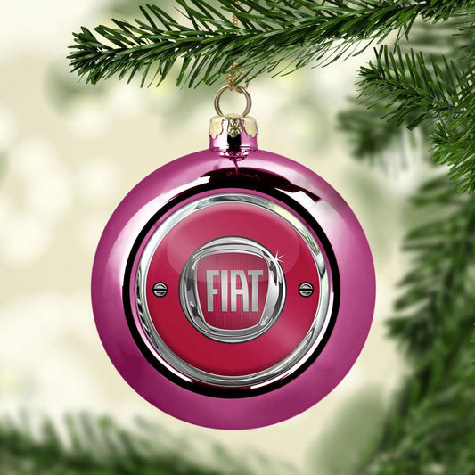 Fiat Julekugle-Julekugle-Fiat-Lyserød Pink-Garage Culture Shop- garage - man cave - merchandise