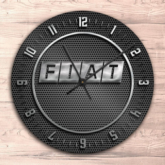 Fiat Vægur Rundt-Clock-Fiat-Garage Culture Shop- garage - man cave - merchandise