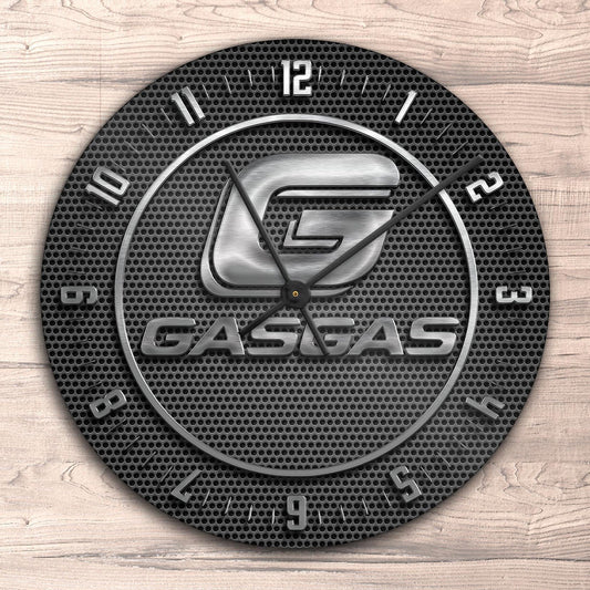 Gasgas Motor Vægur Rundt-Clock-Gasgas-Garage Culture Shop- garage - man cave - merchandise