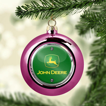 John Deere Julekugle-Julekugle-John Deere-Lyserød Pink-Garage Culture Shop- garage - man cave - merchandise