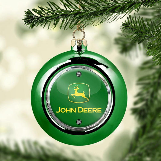 John Deere Julekugle-Julekugle-John Deere-Grøn-Garage Culture Shop- garage - man cave - merchandise